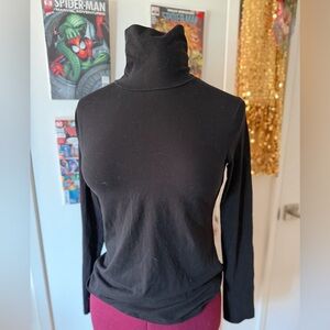 LOFT Classic Black Turtle Neck
